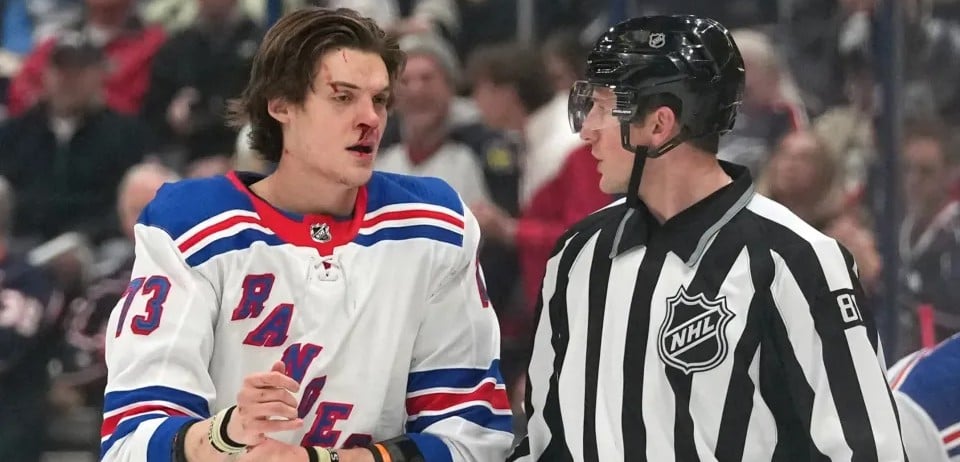 Matt Rempe is a bloody hockey player