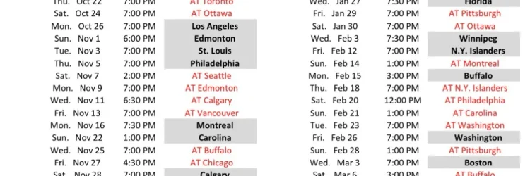 2026-27 Rangers Schedule