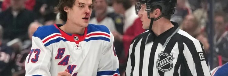 Matt Rempe is a bloody hockey player